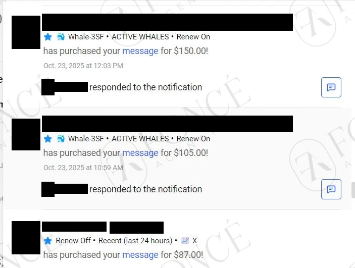 Creator earnings result achieved by FONCÉ Agency